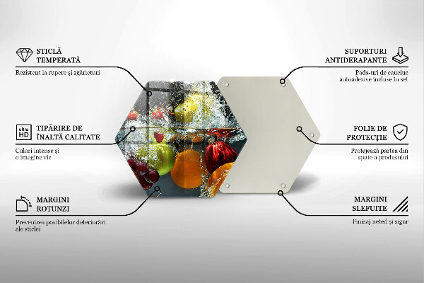 Cache plaque de cuisson Fruits juteux dans l'eau