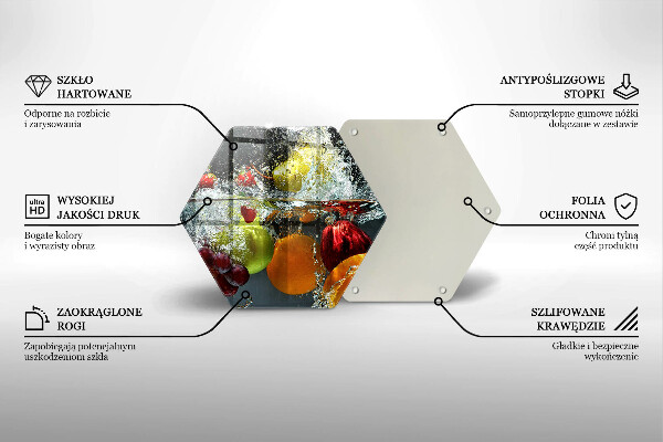 Cache plaque de cuisson Fruits juteux dans l'eau