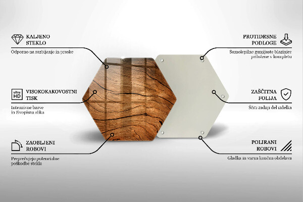 Cache plaque de cuisson Texture de planche de bois
