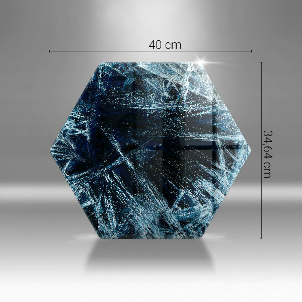 Cache plaque de cuisson Structure de glace piquante