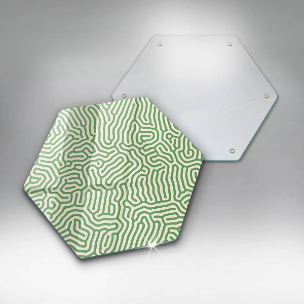 Cache plaque de cuisson Lignes abstraites