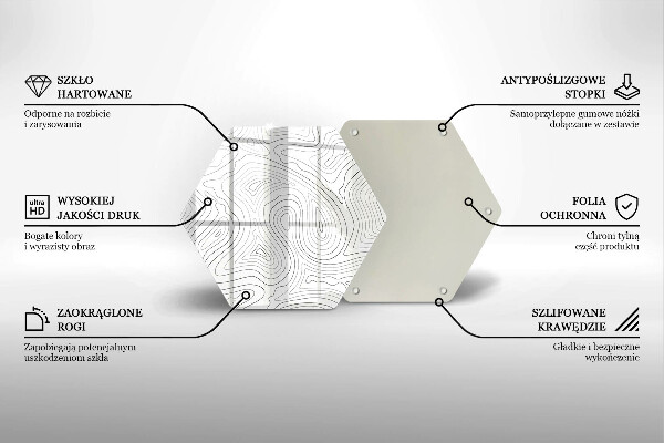 Cache plaque de cuisson Formes abstraites