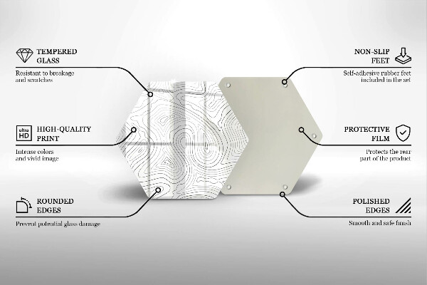 Cache plaque de cuisson Formes abstraites