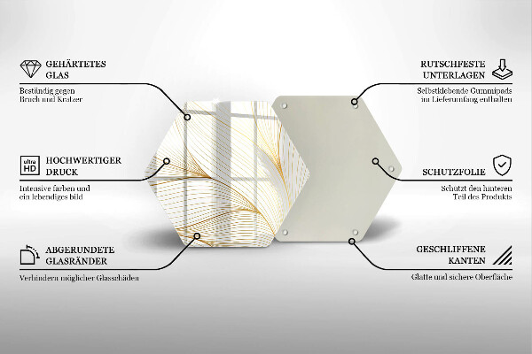Cache plaque de cuisson Modèle de lignes modernes