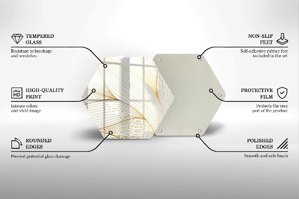Cache plaque de cuisson Modèle de lignes modernes