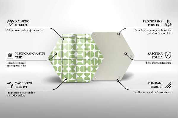 Cache plaque de cuisson Modèle de formes bohèmes