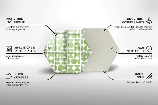 Cache plaque de cuisson Modèle de formes bohèmes