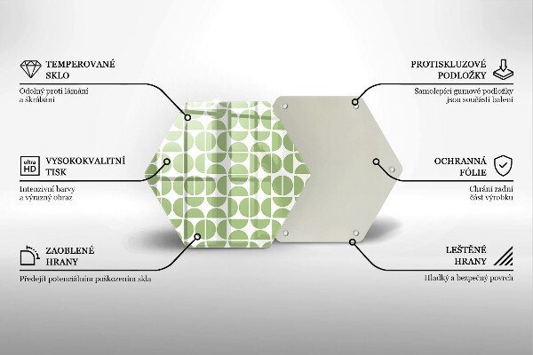 Cache plaque de cuisson Modèle de formes bohèmes