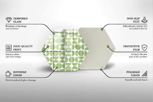 Cache plaque de cuisson Modèle de formes bohèmes