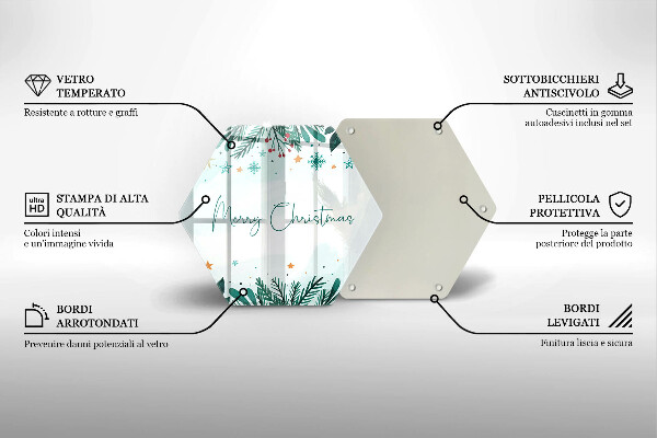 Cache plaque de cuisson Merry Christmas