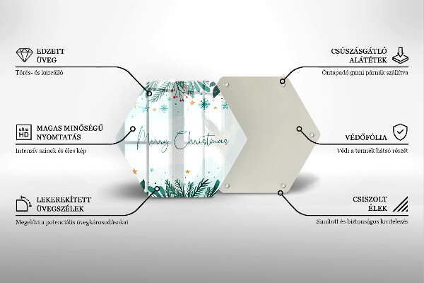 Cache plaque de cuisson Merry Christmas