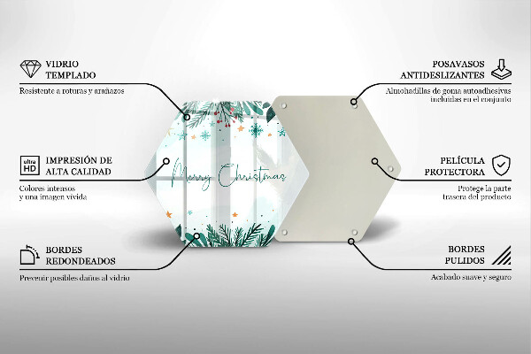 Cache plaque de cuisson Merry Christmas