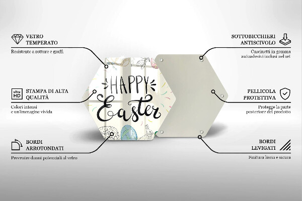 Cache plaque de cuisson Happy Easter