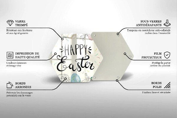 Cache plaque de cuisson Happy Easter