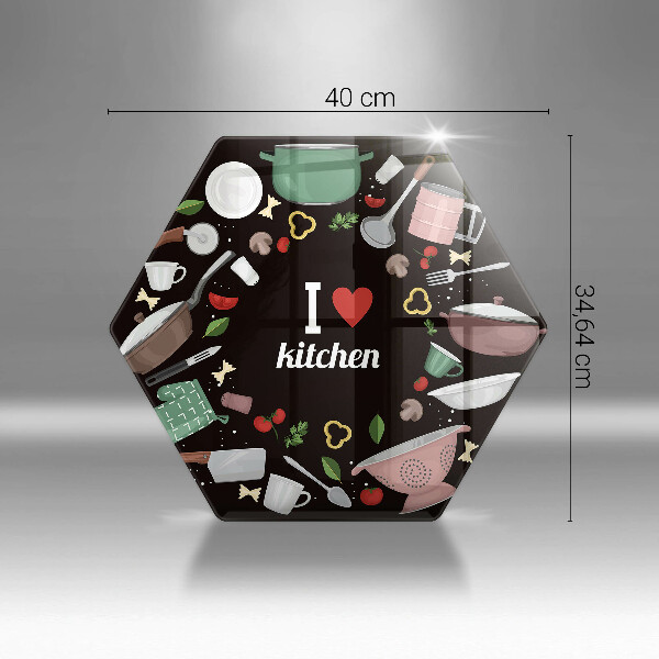 Cache plaque de cuisson Illustration J'aime la cuisine