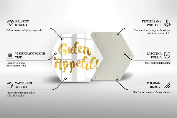 Cache plaque de cuisson L'inscription Guten Appetit!