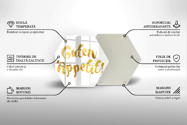 Cache plaque de cuisson L'inscription Guten Appetit!