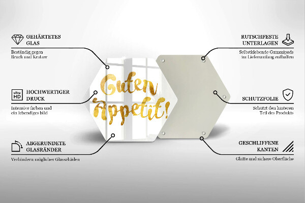 Cache plaque de cuisson L'inscription Guten Appetit!