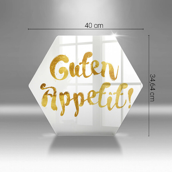 Cache plaque de cuisson L'inscription Guten Appetit!