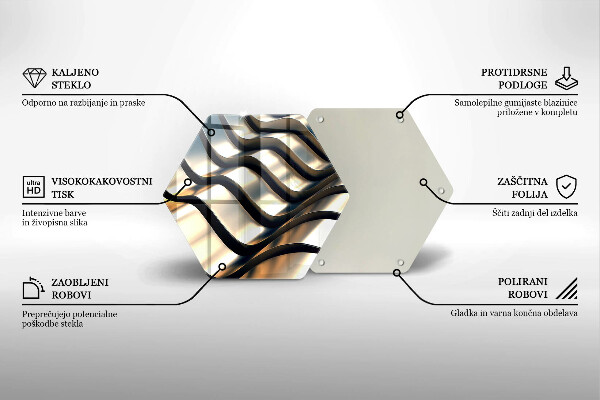 Cache plaque de cuisson Formes métalliques 3D