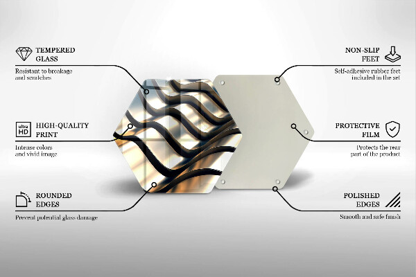 Cache plaque de cuisson Formes métalliques 3D