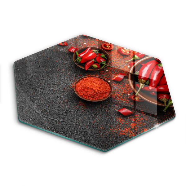 Cache plaque de cuisson Piments rouges