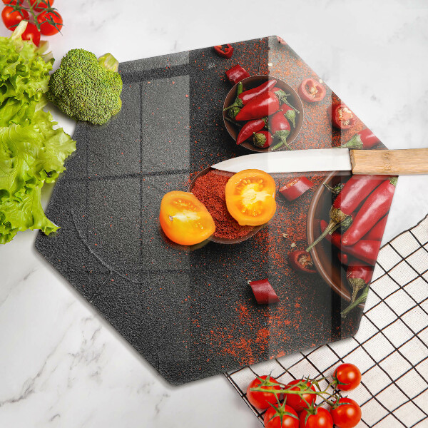 Cache plaque de cuisson Piments rouges