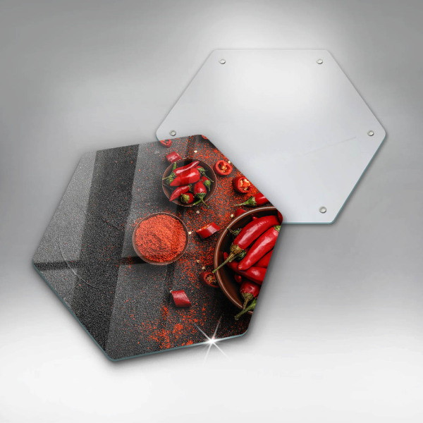 Cache plaque de cuisson Piments rouges