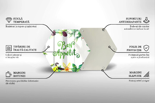 Protection plaque induction Inscription Bon Appetit