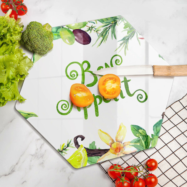 Protection plaque induction Inscription Bon Appetit