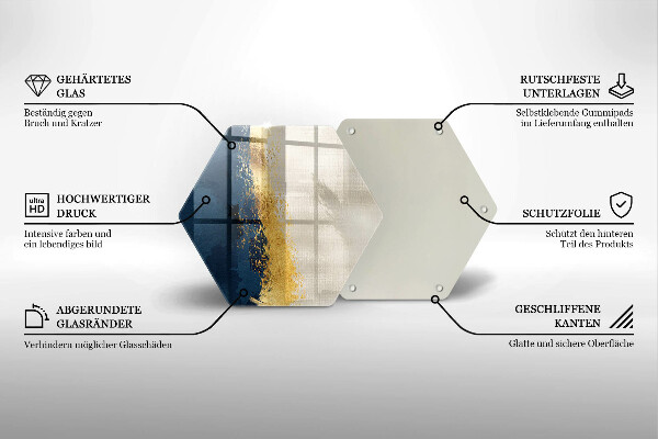 Cache plaque de cuisson Abstraction de l'or