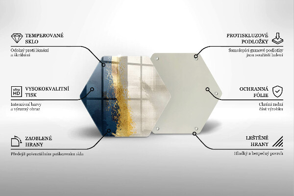 Cache plaque de cuisson Abstraction de l'or