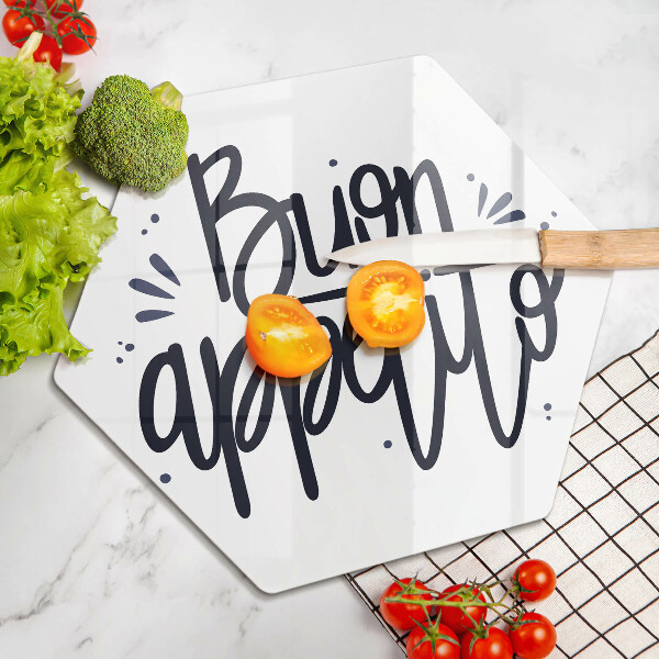 Protection plaque induction Inscription Bon appétit