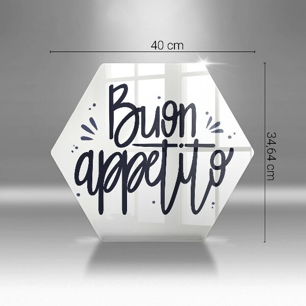 Protection plaque induction Inscription Bon appétit