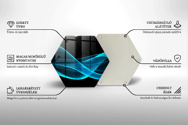 Protection plaque induction Abstraction bleue