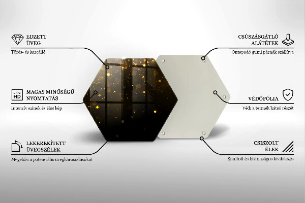 Protection plaque induction Paillettes d'or