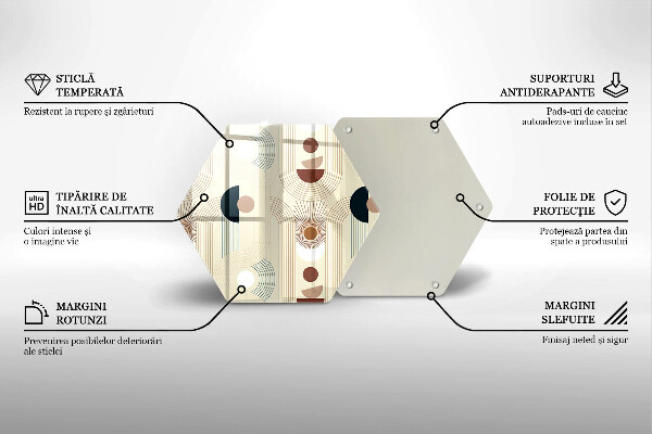 Cache plaque de cuisson Formes géométriques bohèmes