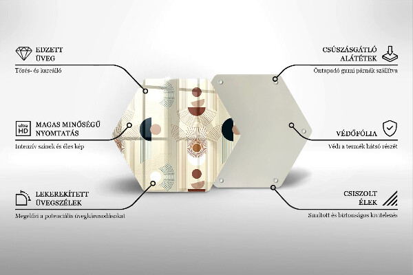 Cache plaque de cuisson Formes géométriques bohèmes