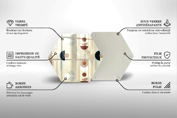 Cache plaque de cuisson Formes géométriques bohèmes