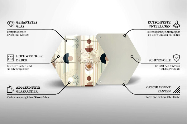 Cache plaque de cuisson Formes géométriques bohèmes