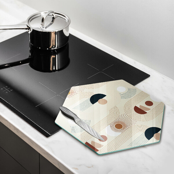 Cache plaque de cuisson Formes géométriques bohèmes
