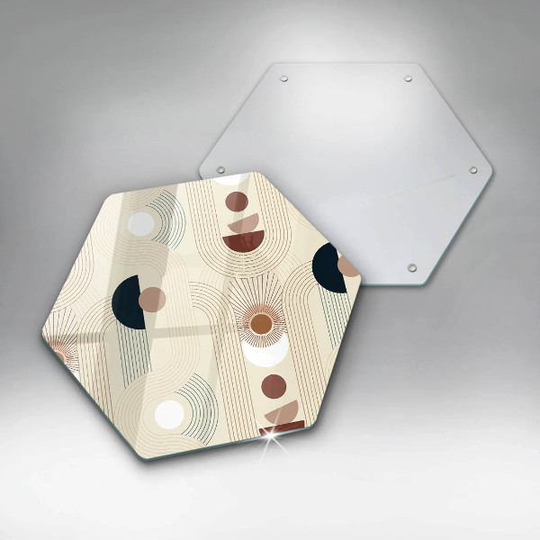 Cache plaque de cuisson Formes géométriques bohèmes