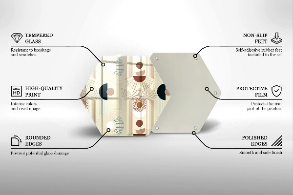 Cache plaque de cuisson Formes géométriques bohèmes