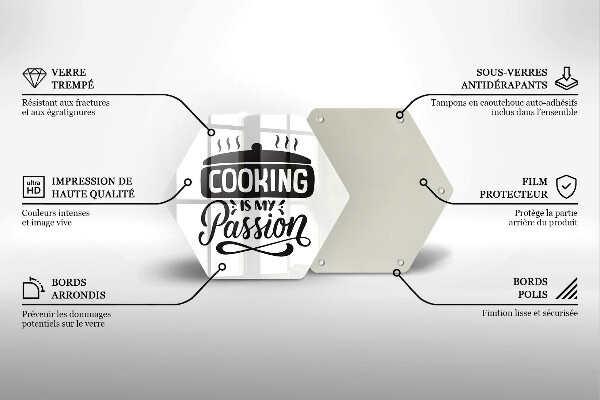 Cache plaque de cuisson La cuisine est ma passion