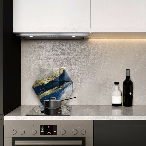 Protège plaque de cuisson Texture avec de l'or