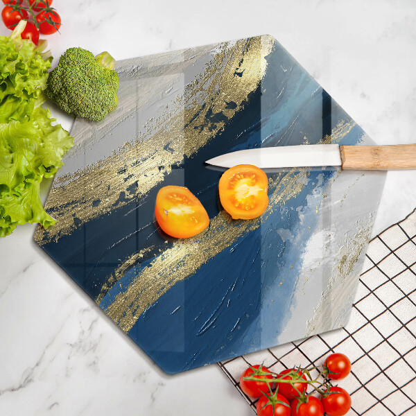 Protège plaque de cuisson Texture avec de l'or