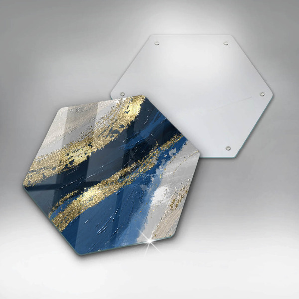 Protège plaque de cuisson Texture avec de l'or