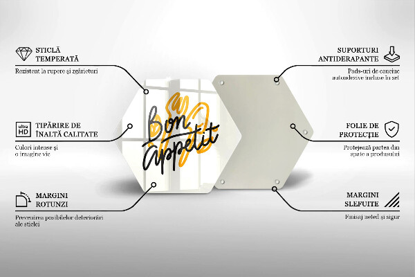 Protège plaque de cuisson Inscription Bon Appetit