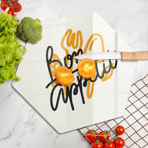 Protège plaque de cuisson Inscription Bon Appetit