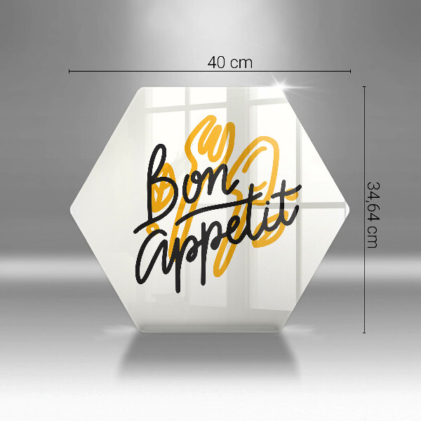 Protège plaque de cuisson Inscription Bon Appetit